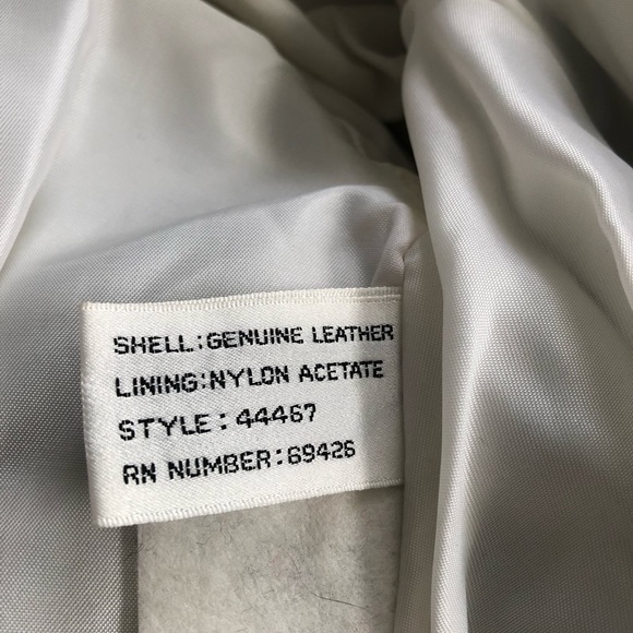 Yucatán Bay Vintage 80’s White Cropped Leather Jacket - Picture 9 of 12